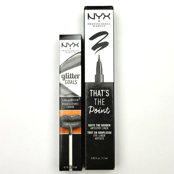 NWT NYX Eyeliner and Glitter Gloss Duo - Picture 1 of 3
